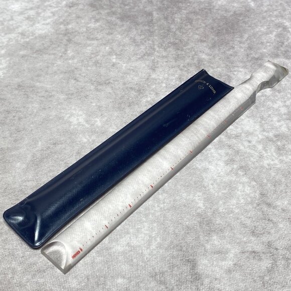 Bausch & Lomb Acrylic Magnifying Ruler With Black Case 8" Durable Optical Tool - Picture 1 of 15